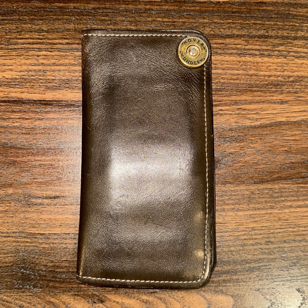 Over Under Brown Leather Wallet